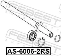 Handler.Part Bearing FEBEST AS60062RS 2