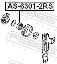 Handler.Part Bearing FEBEST AS63012RS 2