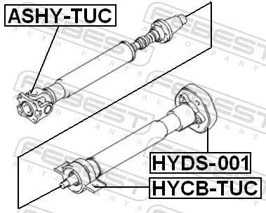 Handler.Part Joint, propshaft FEBEST ASHYTUC 2