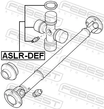 Handler.Part Joint, propshaft FEBEST ASLRDEF 2