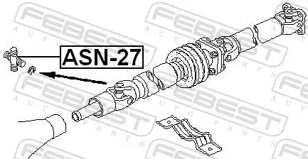 Handler.Part Joint, propshaft FEBEST ASN27 2