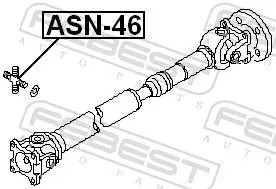 Handler.Part Joint, propshaft FEBEST ASN46 2