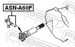 Handler.Part Joint, propshaft FEBEST ASNA60F 2