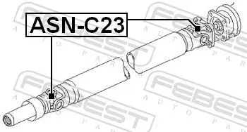 Handler.Part Joint, propshaft FEBEST ASNC23 2