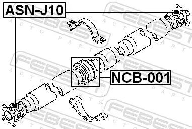 Handler.Part Joint, propshaft FEBEST ASNJ10 2