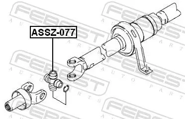 Handler.Part Joint, propshaft FEBEST ASSZ077 2