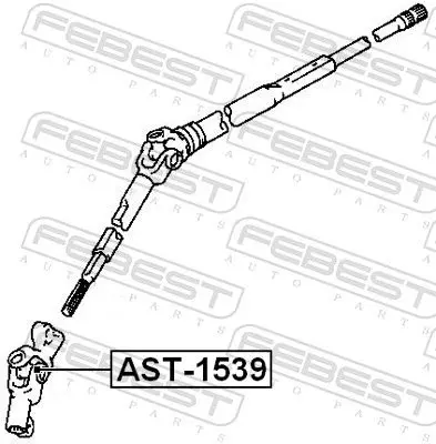 Handler.Part Joint, steering shaft FEBEST AST1539 2