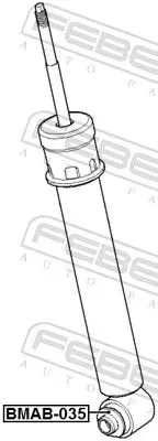 Handler.Part Bush, shock absorber FEBEST BMAB035 2