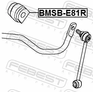 Handler.Part Stabiliser mounting FEBEST BMSBE81R 2