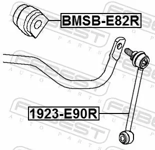 Handler.Part Stabiliser mounting FEBEST BMSBE82R 2