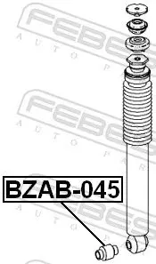 Handler.Part Bush, shock absorber FEBEST BZAB045 2