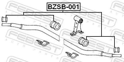 Handler.Part Stabiliser mounting FEBEST BZSB001 2