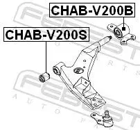 Handler.Part Control arm-/trailing arm bush FEBEST CHABV200B 2