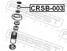 Handler.Part Spacer bush, shock absorber FEBEST CRSB003 2