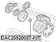 Handler.Part Wheel bearing kit FEBEST DAC25520037KIT 2