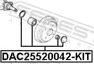 Handler.Part Wheel bearing kit FEBEST DAC25520042KIT 2