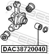 Handler.Part Wheel bearing FEBEST DAC38720040 2