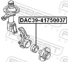 Handler.Part Wheel bearing FEBEST DAC3941750037 2