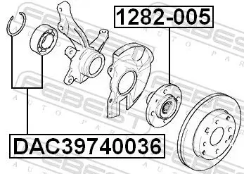 Handler.Part Wheel bearing FEBEST DAC39740036 2