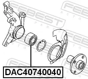 Handler.Part Wheel bearing FEBEST DAC40740040 2