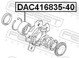 Handler.Part Wheel bearing FEBEST DAC41683540 2