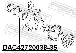 Handler.Part Wheel bearing FEBEST DAC4272003835 2