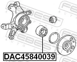 Handler.Part Wheel bearing FEBEST DAC45840039 2