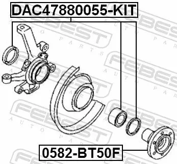 Handler.Part Wheel bearing FEBEST DAC47880055KIT 2