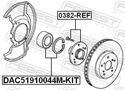 Handler.Part Wheel bearing FEBEST DAC51910044MKIT 2