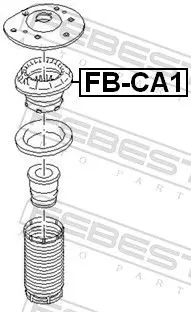 Handler.Part Anti-friction bearing, suspension strut support mounting FEBEST FBCA1 2