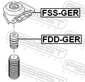 Handler.Part Shock absorber FEBEST FDDGER 2