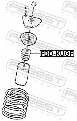 Handler.Part Shock absorber FEBEST FDDKUGF 2