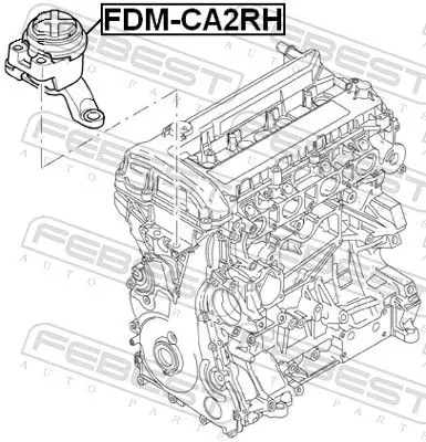 Handler.Part Engine mounting FEBEST FDMCA2RH 2