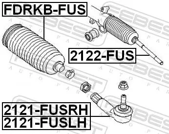 Handler.Part Bellow, steering FEBEST FDRKBFUS 2