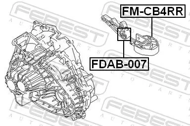 Handler.Part Engine mounting FEBEST FMCB4RR 2