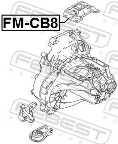 Handler.Part Engine mounting FEBEST FMCB8 2