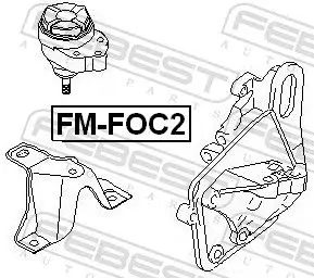 Handler.Part Engine mounting FEBEST FMFOC2 2