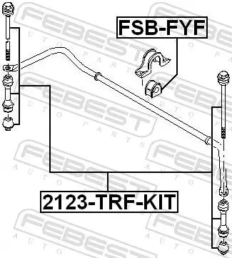 Handler.Part Stabiliser mounting FEBEST FSBFYF 2