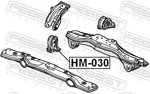 Handler.Part Engine mounting FEBEST HM030 2