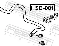 Handler.Part Stabiliser mounting FEBEST HSB001 2