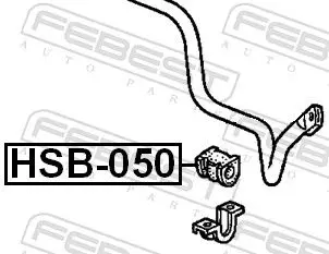 Handler.Part Stabiliser mounting FEBEST HSB050 2