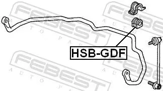 Handler.Part Stabiliser mounting FEBEST HSBGDF 2