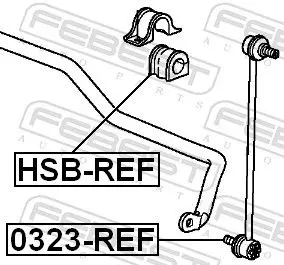 Handler.Part Stabiliser mounting FEBEST HSBREF 2