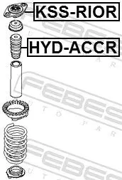 Handler.Part Shock absorber FEBEST HYDACCR 2