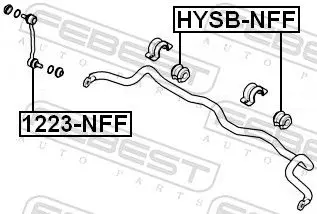 Handler.Part Stabiliser mounting FEBEST HYSBNFF 2