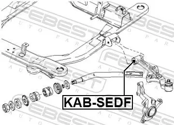 Handler.Part Control arm-/trailing arm bush FEBEST KABSEDF 2