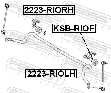 Handler.Part Stabiliser mounting FEBEST KSBRIOF 2