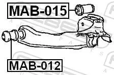 Handler.Part Control arm-/trailing arm bush FEBEST MAB015 2