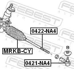 Handler.Part Bellow, steering FEBEST MRKBCY 2