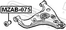 Handler.Part Control arm-/trailing arm bush FEBEST MZAB075 2